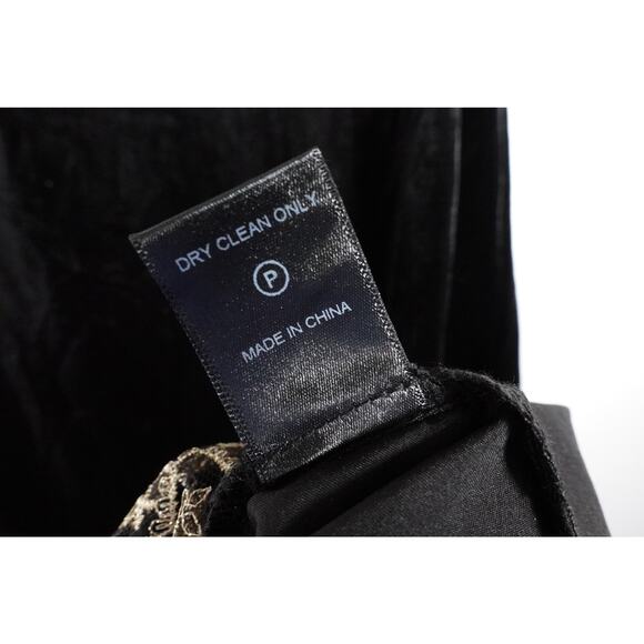 New Tuckernuck Pomander Place Velvet Gold Lace Lillith Midi Dress Small 1952-W - Picture 12 of 13